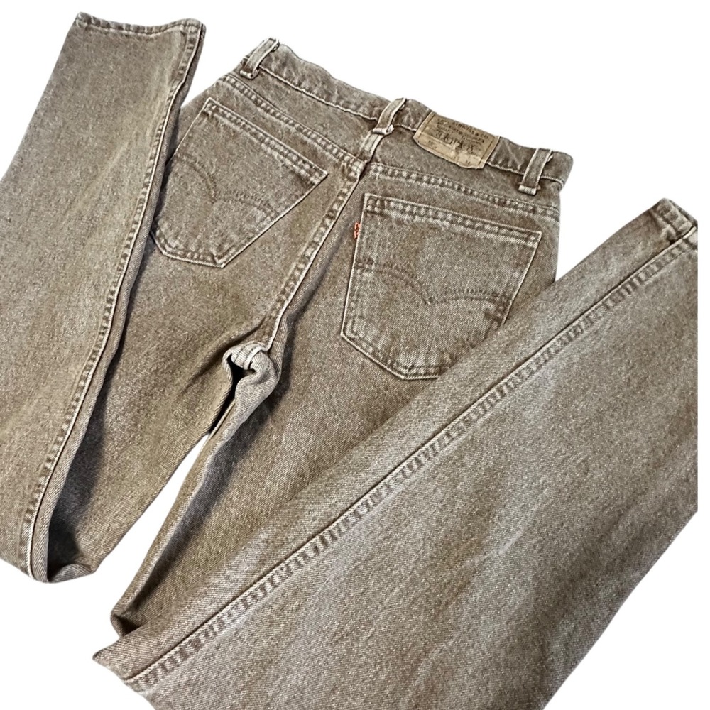 Vintage Levi's 550 Student Fit Jeans Orange Tab Women 29x34 Cider Brown USA